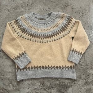 Beige Grey Sweater